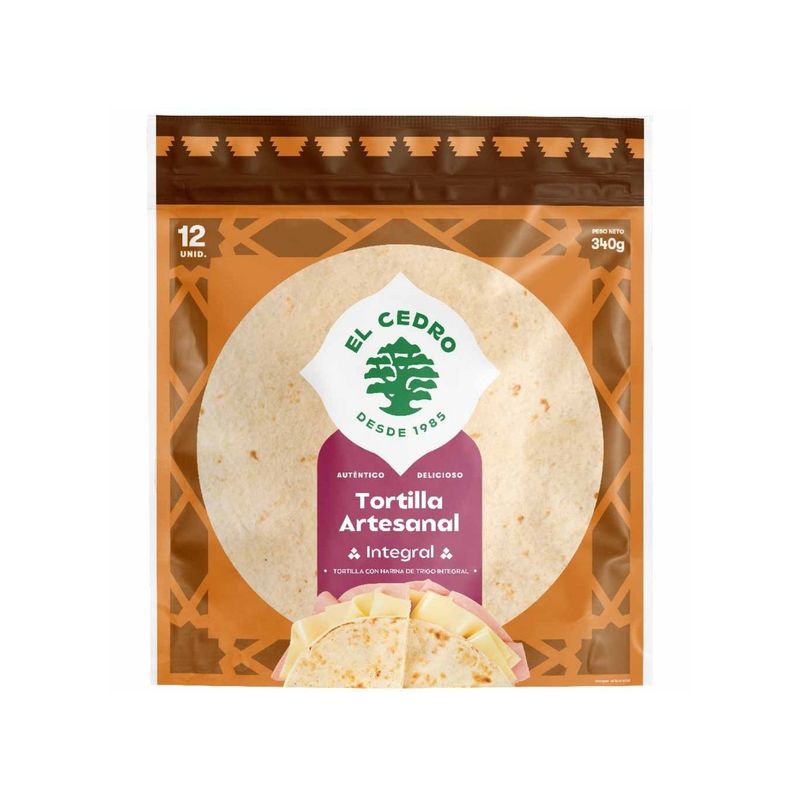 EL CEDRO - Tortilla Artesanal El Cedro Integral Bolsa 340 g