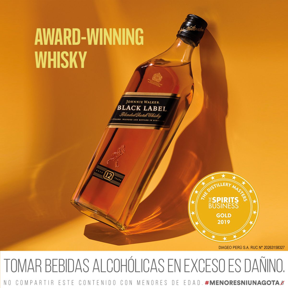 JOHNIE WALKER - Whisky Johnnie Walker Black Label Pack 2 Botellas 750 mL