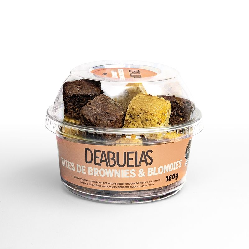 DE ABUELAS - BITES DE BROWNIES DEABUELAS CHOCOLATE Y BLONDIES 180G