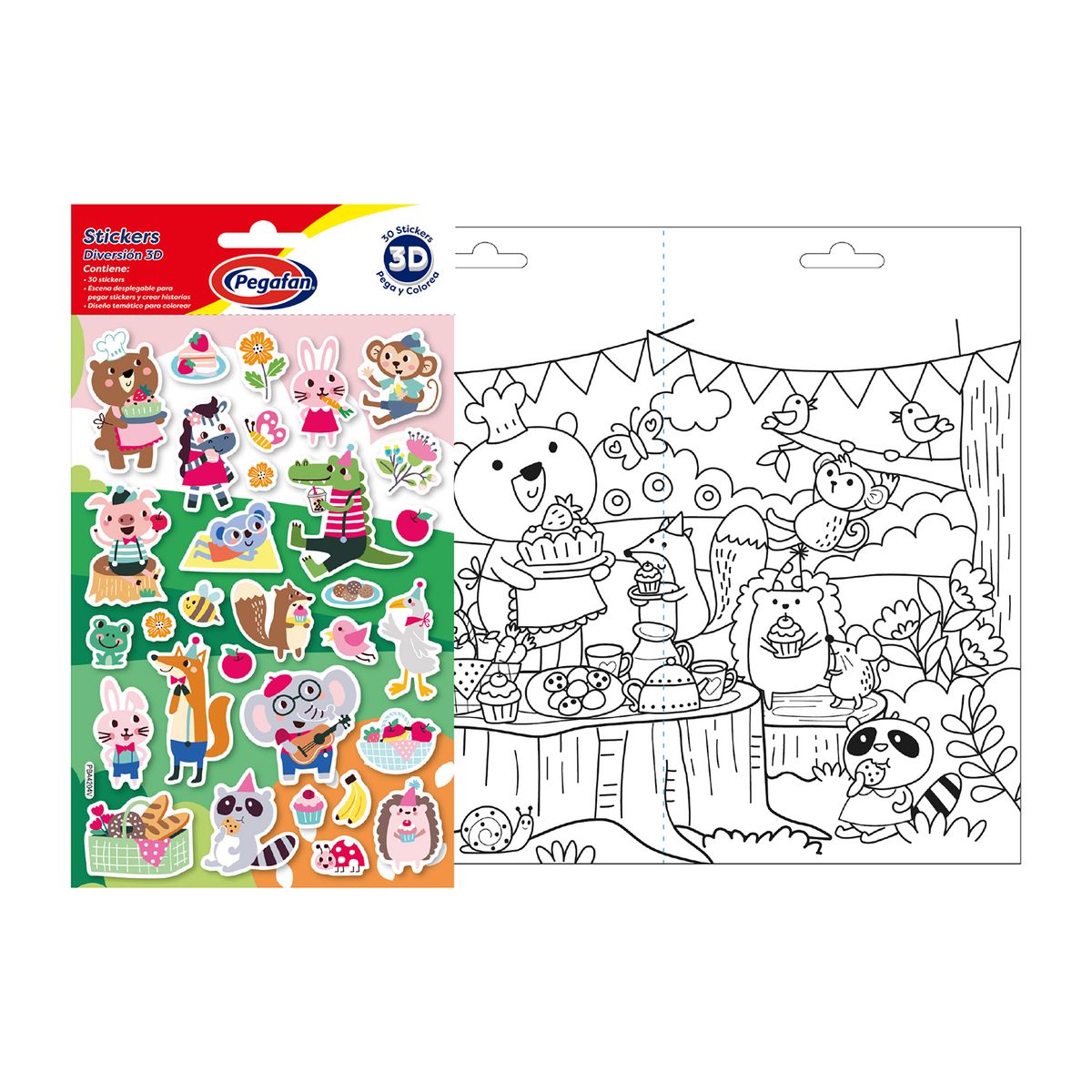 PEGAFAN - Stickers Pegafan Picnic Animales