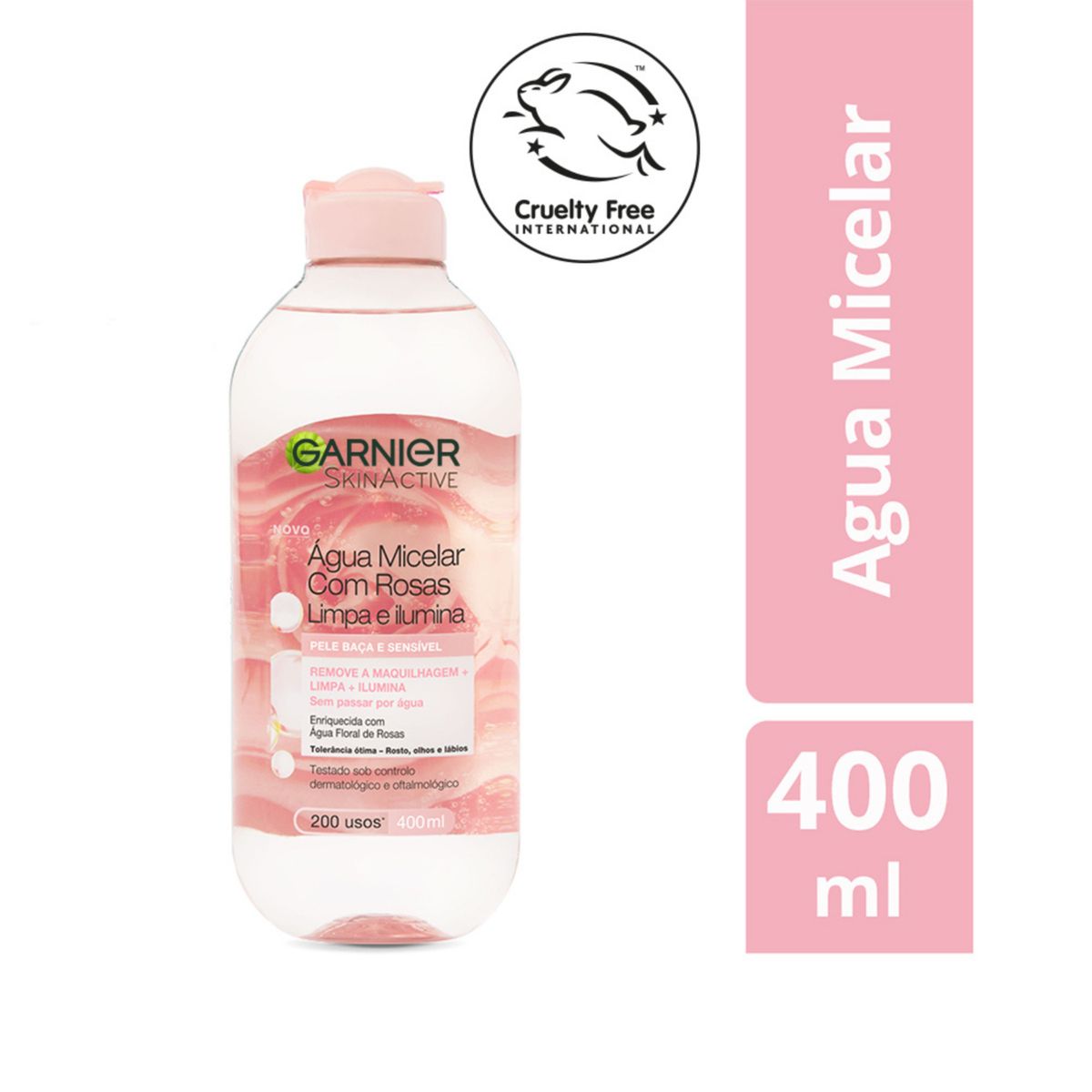 GARNIER - Agua Micelar Garnier con Rosas Botella 100 mL
