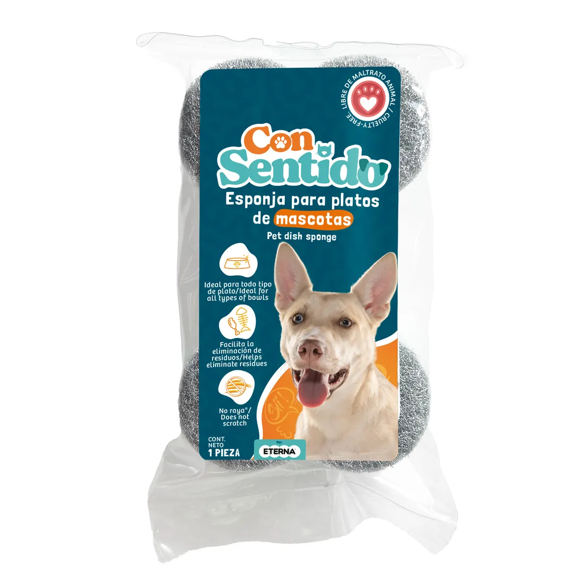  - Esponja para Platos de Mascotas 1 Unidad