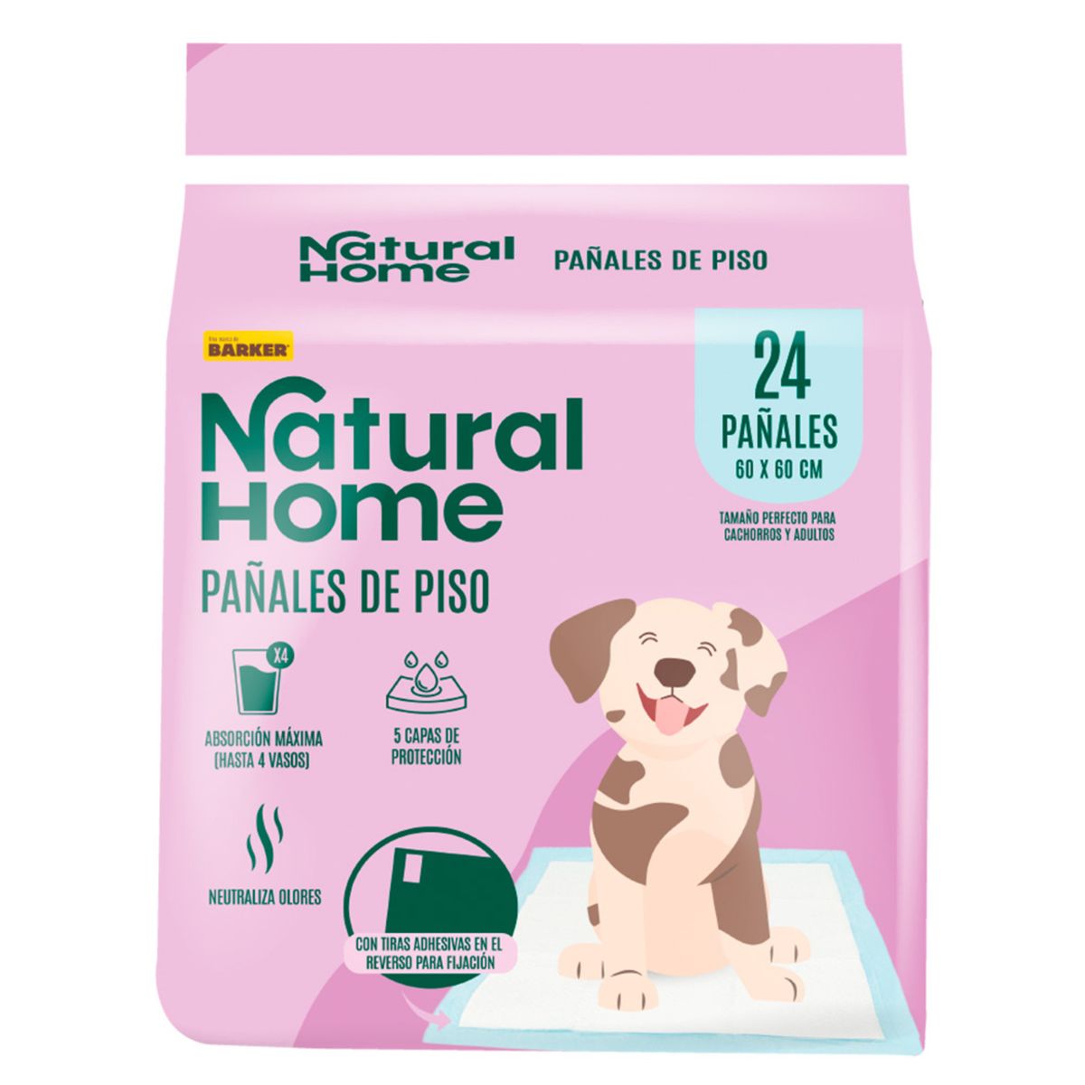 NATURAL HOME - Pañales para Piso Natural Home Empaque 24 Und