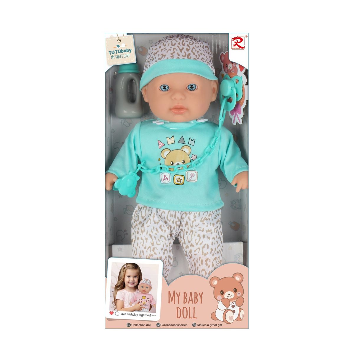 BABY DOLL - Muñeca con Sonido 33 cm