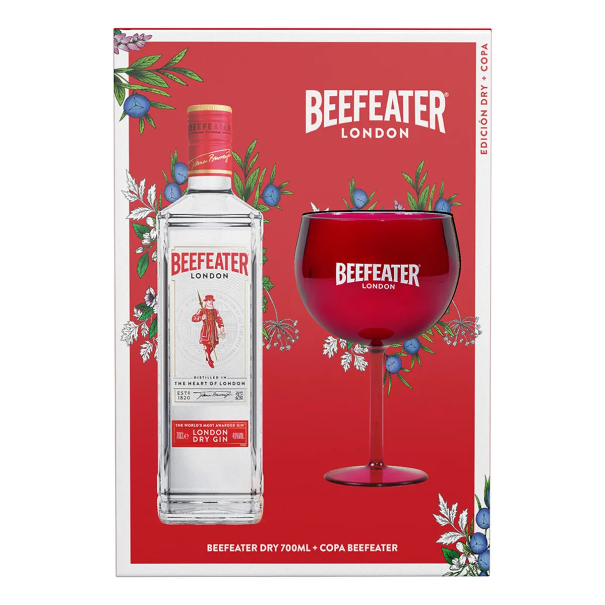 BEEFEATER - Gin Beefeater Dry Botella 700 mL + Copa
