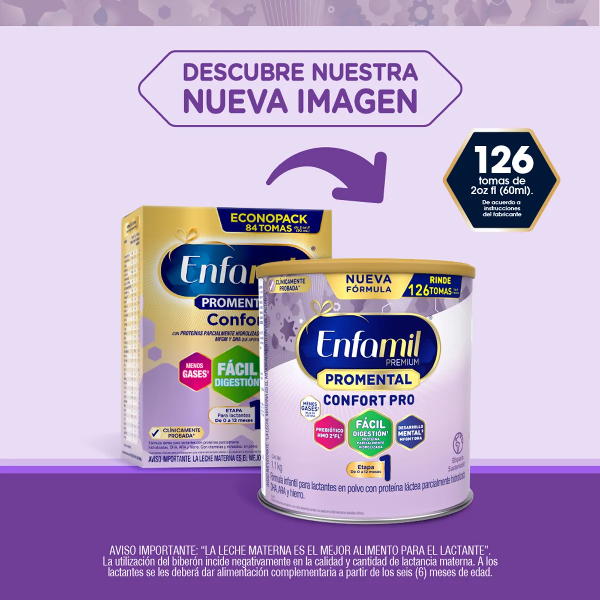 ENFAMIL - Fórmula Infantil Enfamil Confort Premium Lata 1.1 Kg