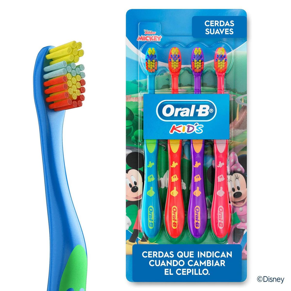 ORAL B - Cepillo Dental Oral B Kids Suave Pack 4 Und