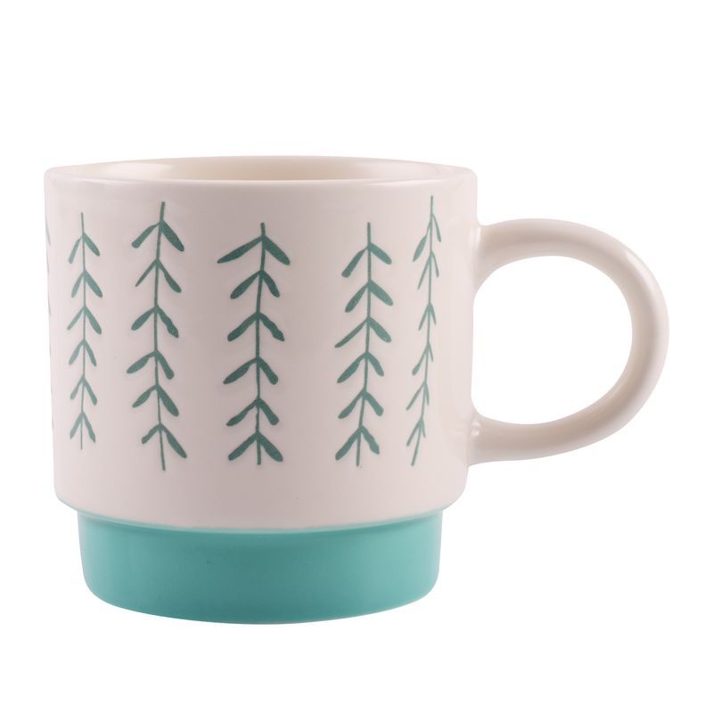 Casa Joven - Taza Mug Amor y Café Hojas Verdes