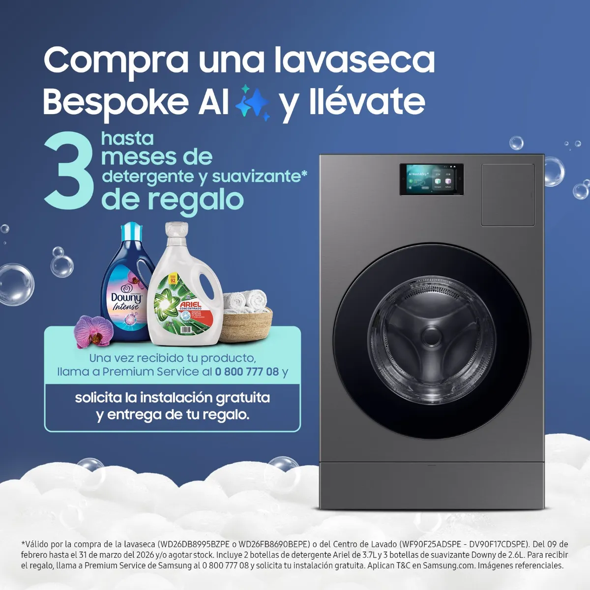 SAMSUNG - Lavaseca Bespoke Ai 26 Kg 15 Kg Gris