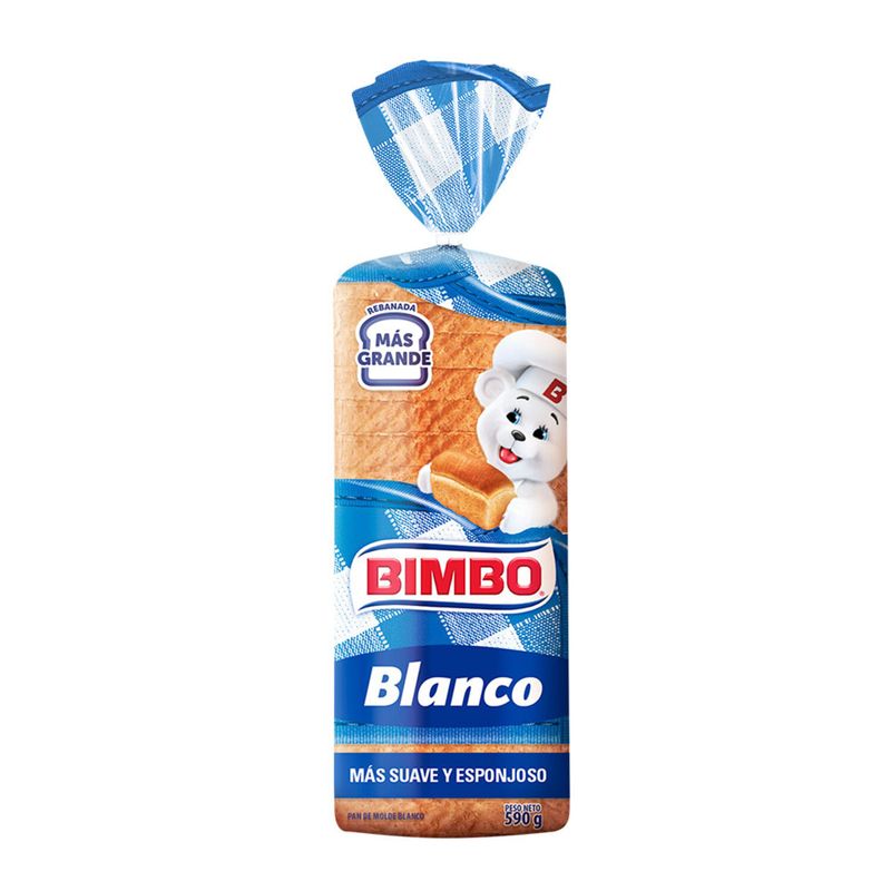 BIMBO - PAN DE MOLDE BLANCO FAMILIAR 590G BIMBO