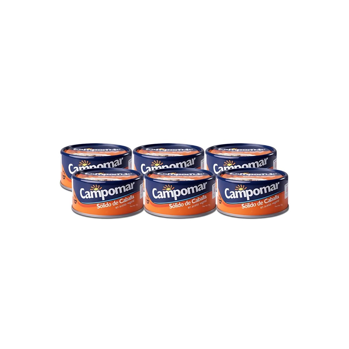CAMPOMAR - Sólido de Caballa Campomar Sixpack Lata 150 g