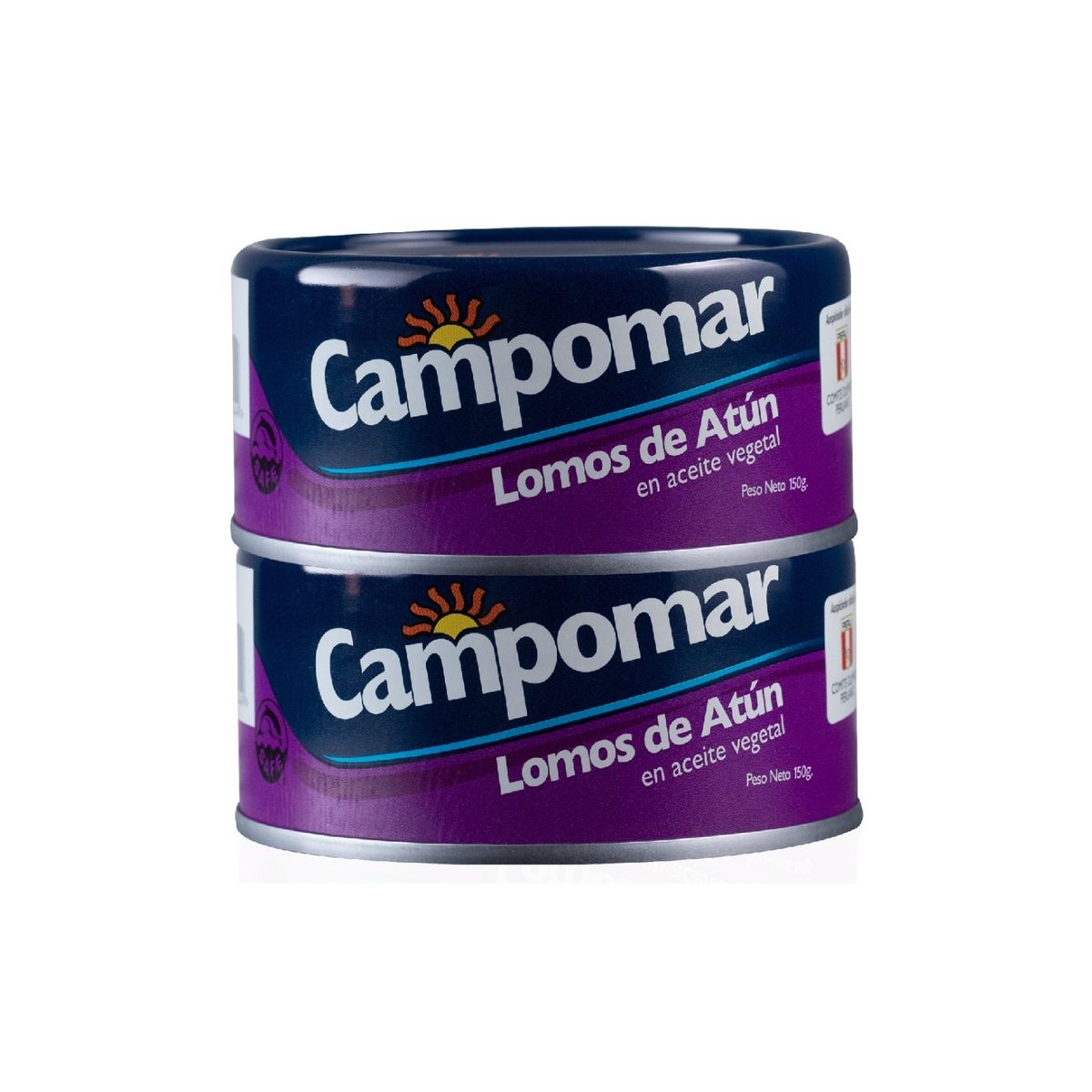 CAMPOMAR - Lomo de Atún Campomar en Aceite Pack 2 Latas 150 g