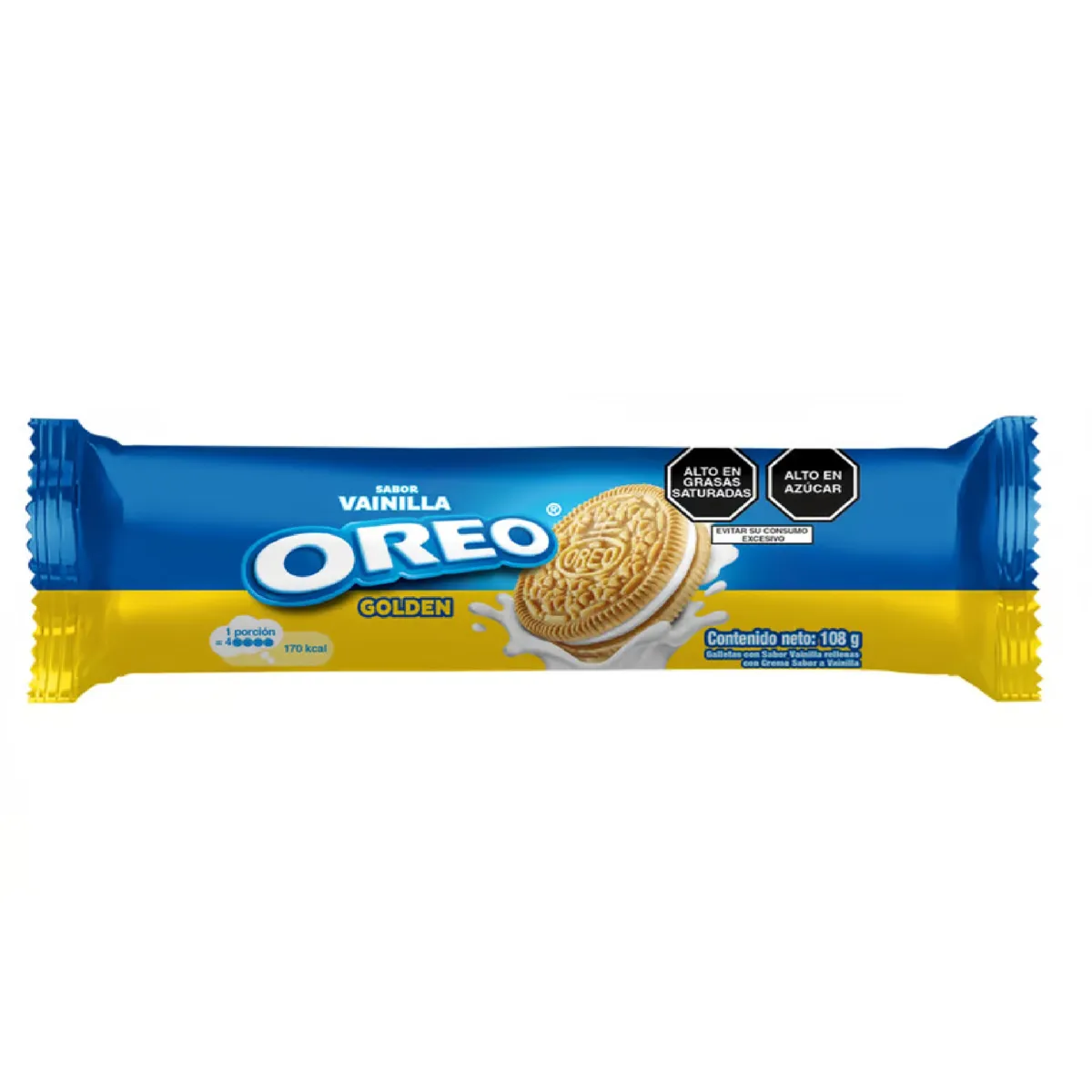 OREO - Galleta Oreo Vainilla Golden Empaque 108 g