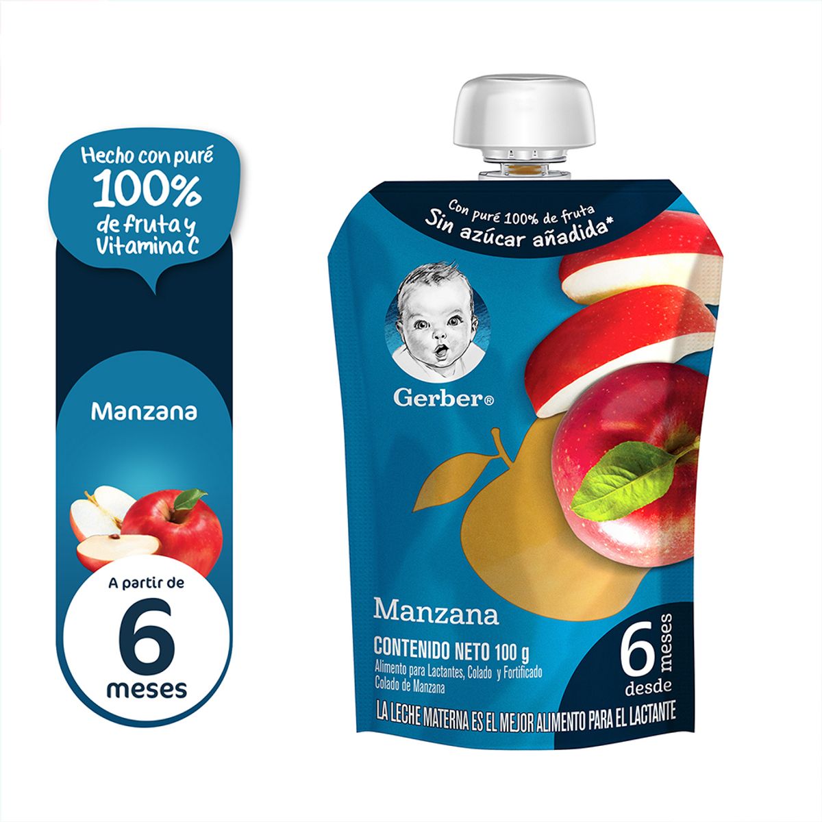 GERBER - Colado Gerber Manzana Empaque 100 g
