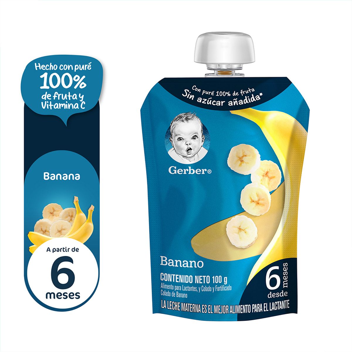 GERBER - Colado Gerber Banana Empaque 100 g