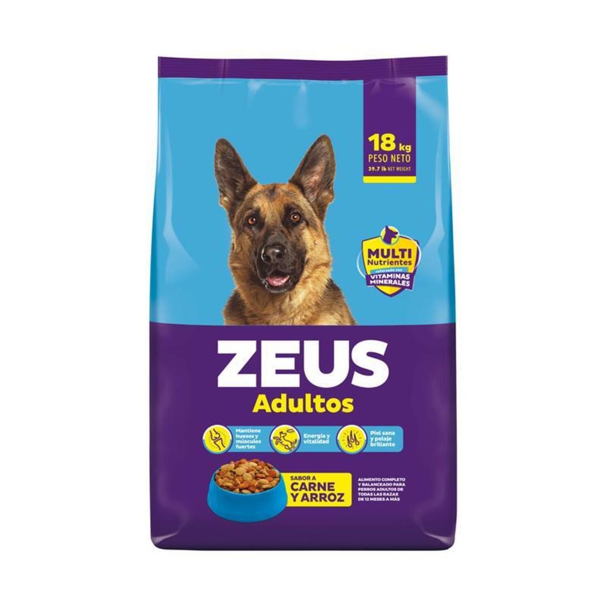 ZEUS - ZEUS ALIMENTO PERROS ADULTOS 18 KG