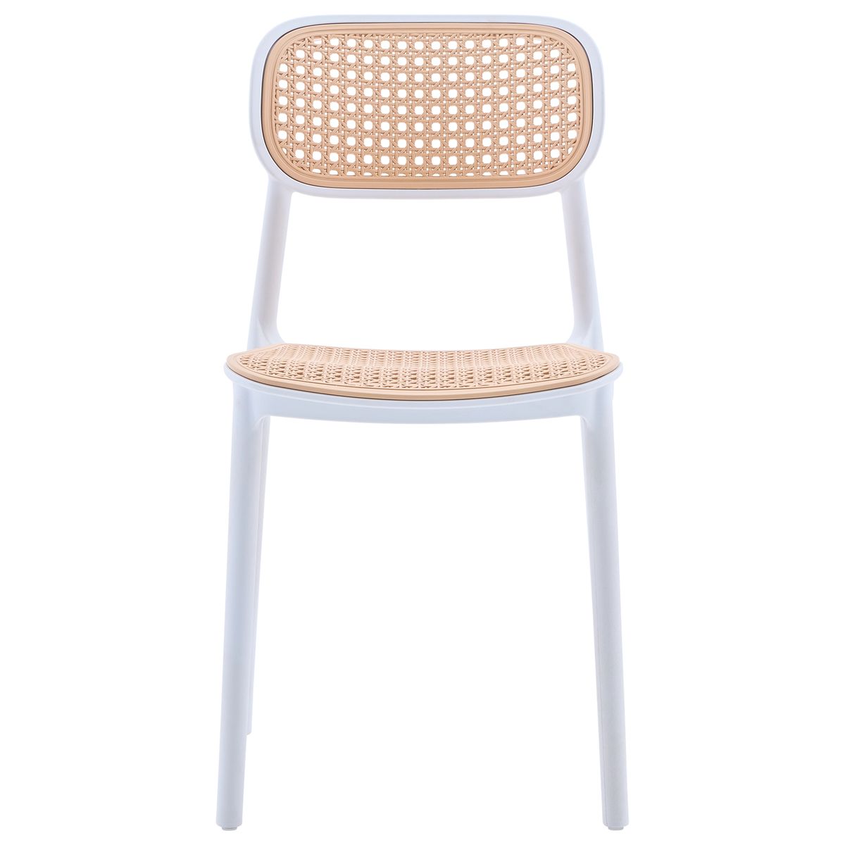  - Silla Rattan Plástico Beige 38X50X78Cm