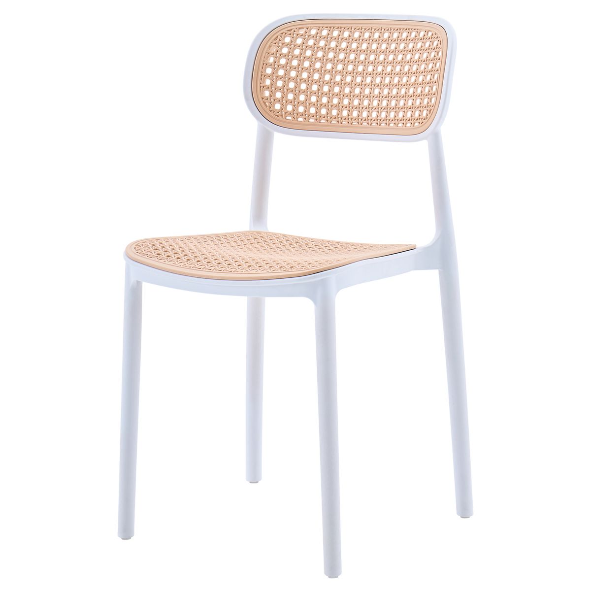  - Silla Rattan Plástico Beige 38X50X78Cm
