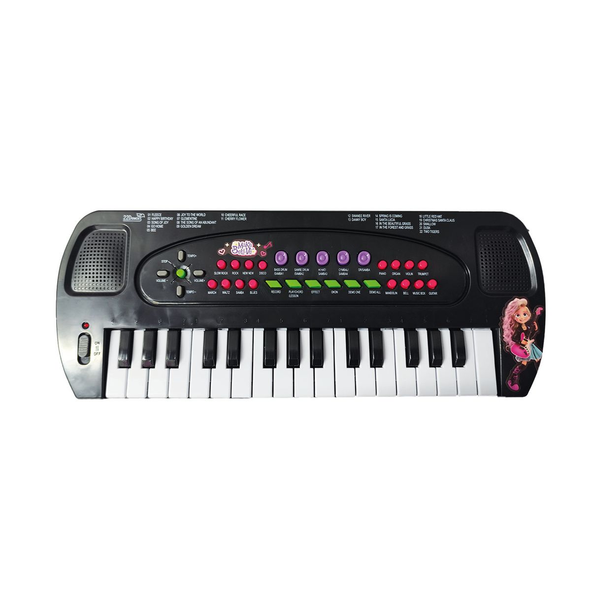Make Believe - Piano Negro 42 cm Musical Make Believe