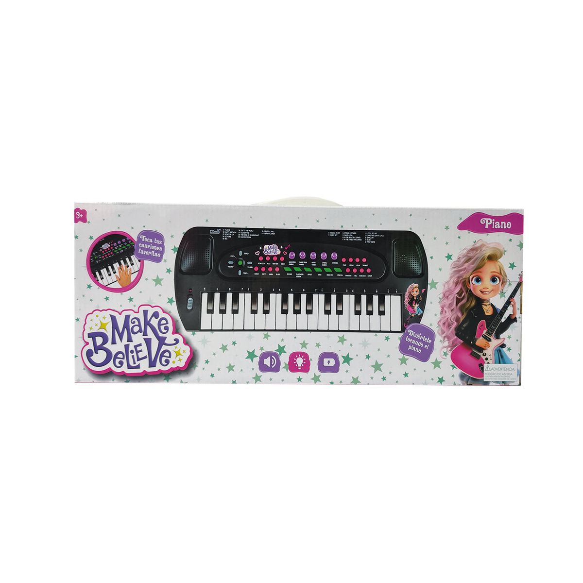 Make Believe - Piano Negro 42 cm Musical Make Believe