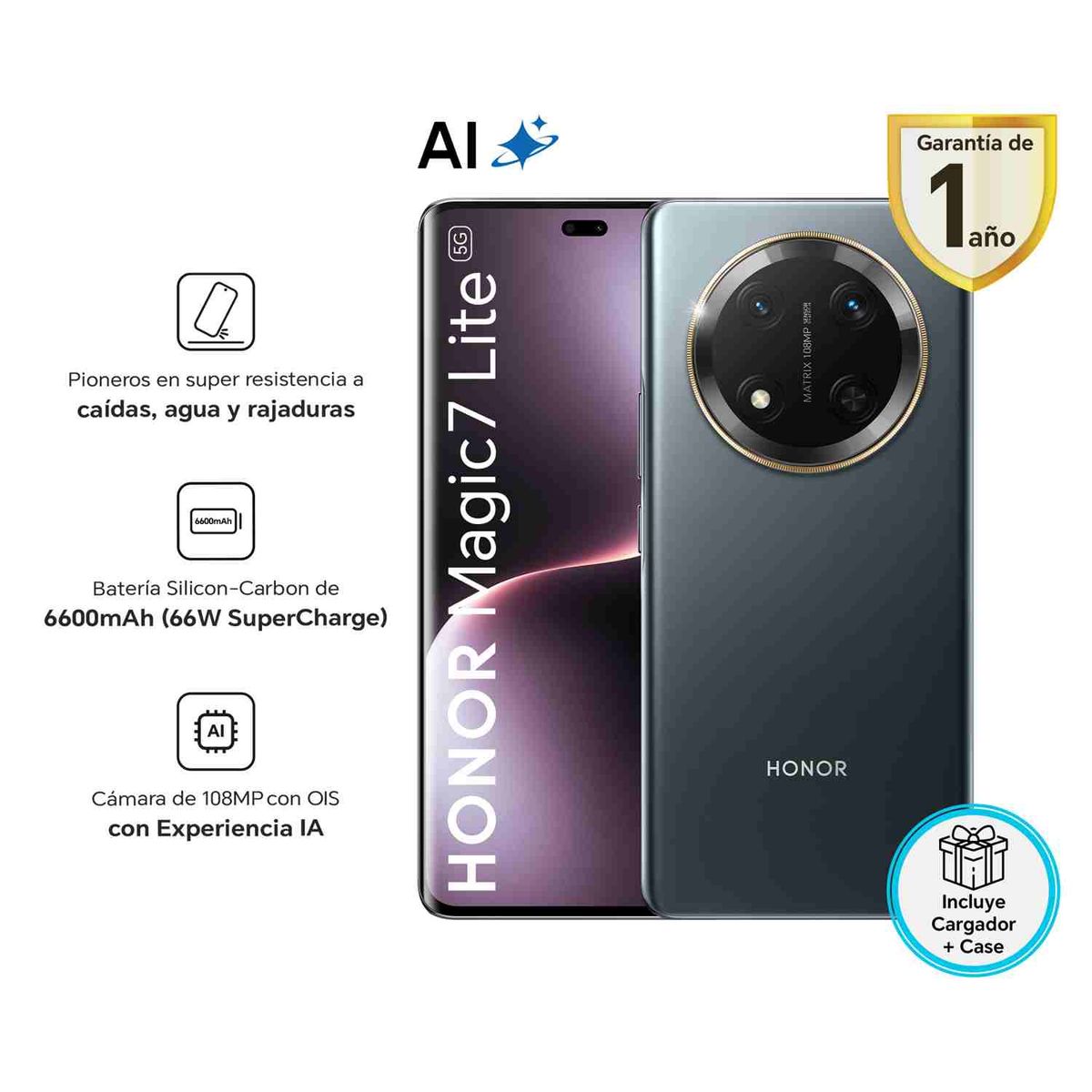  - Smartphone Honor Magic 7 Lite 8Gb 512Gb Black