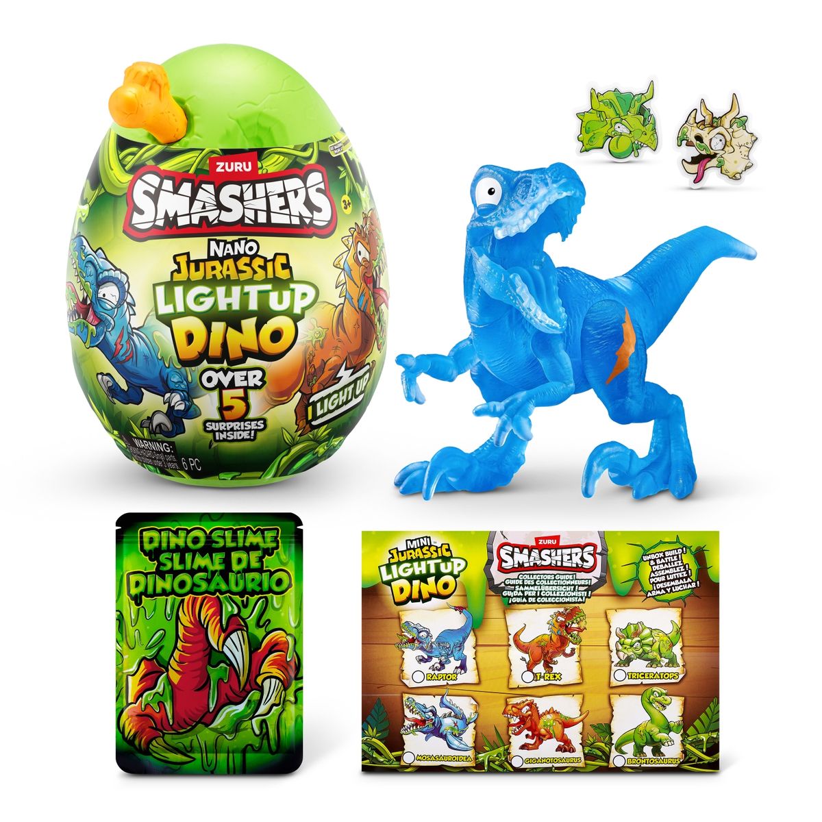 SMASHERS - Dino Jurásico Luminoso Sorpresa Smashers