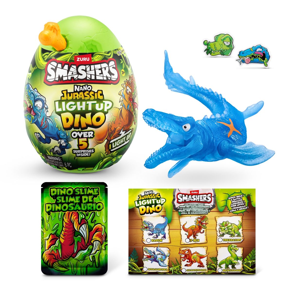 SMASHERS - Dino Jurásico Luminoso Sorpresa Smashers