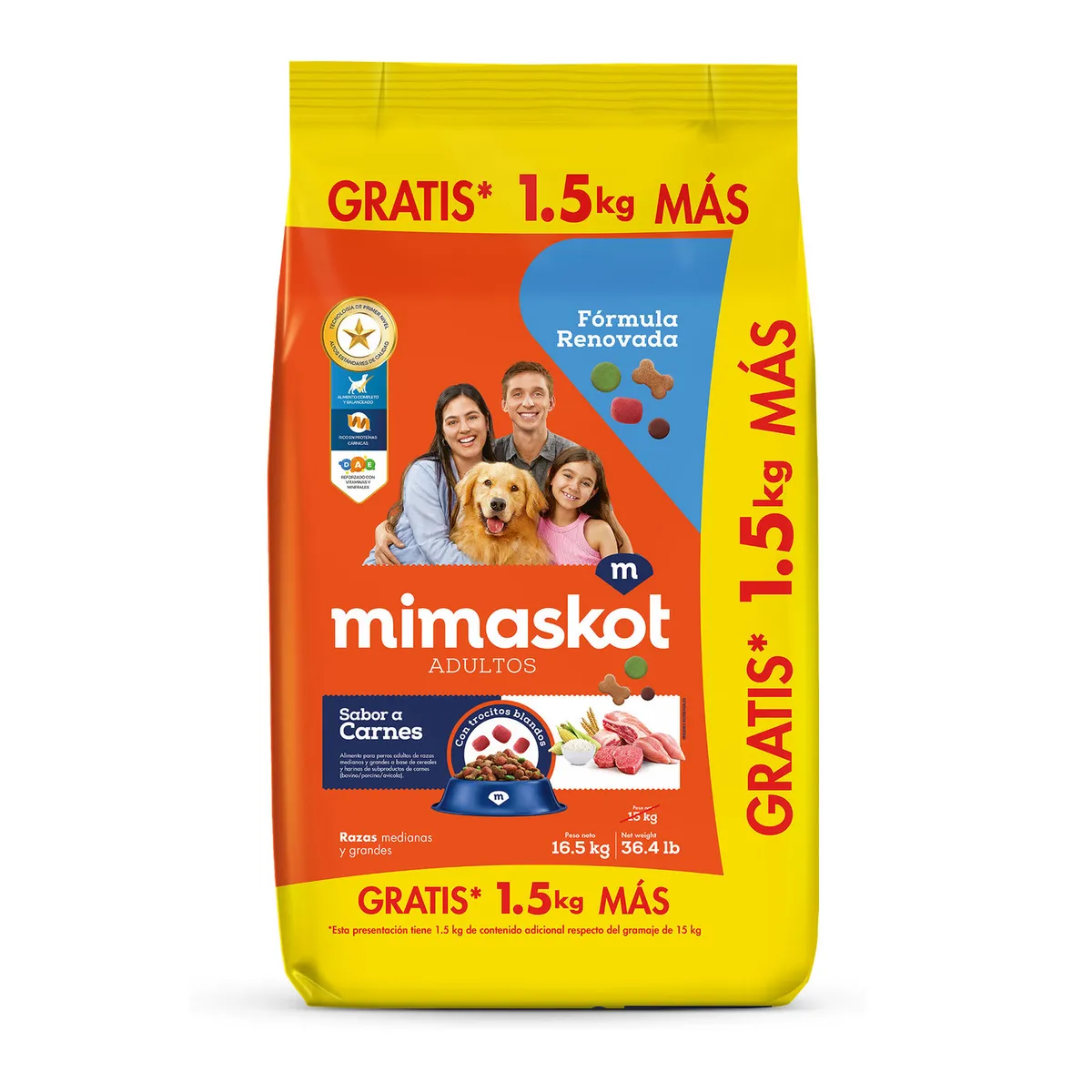 MIMASKOT - MIMASKOT CARNES JIRAFA 15KG+1.5KG