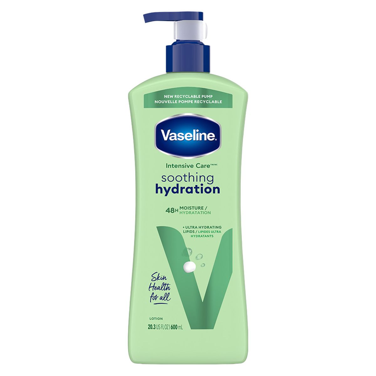 VASELINE - Crema Corporal Vaseline Soothing Hydration Botella 600 mL