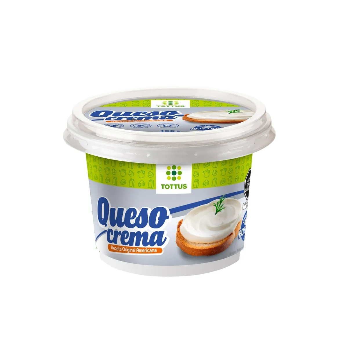 TOTTUS - Queso Crema Tottus Envase 455 g
