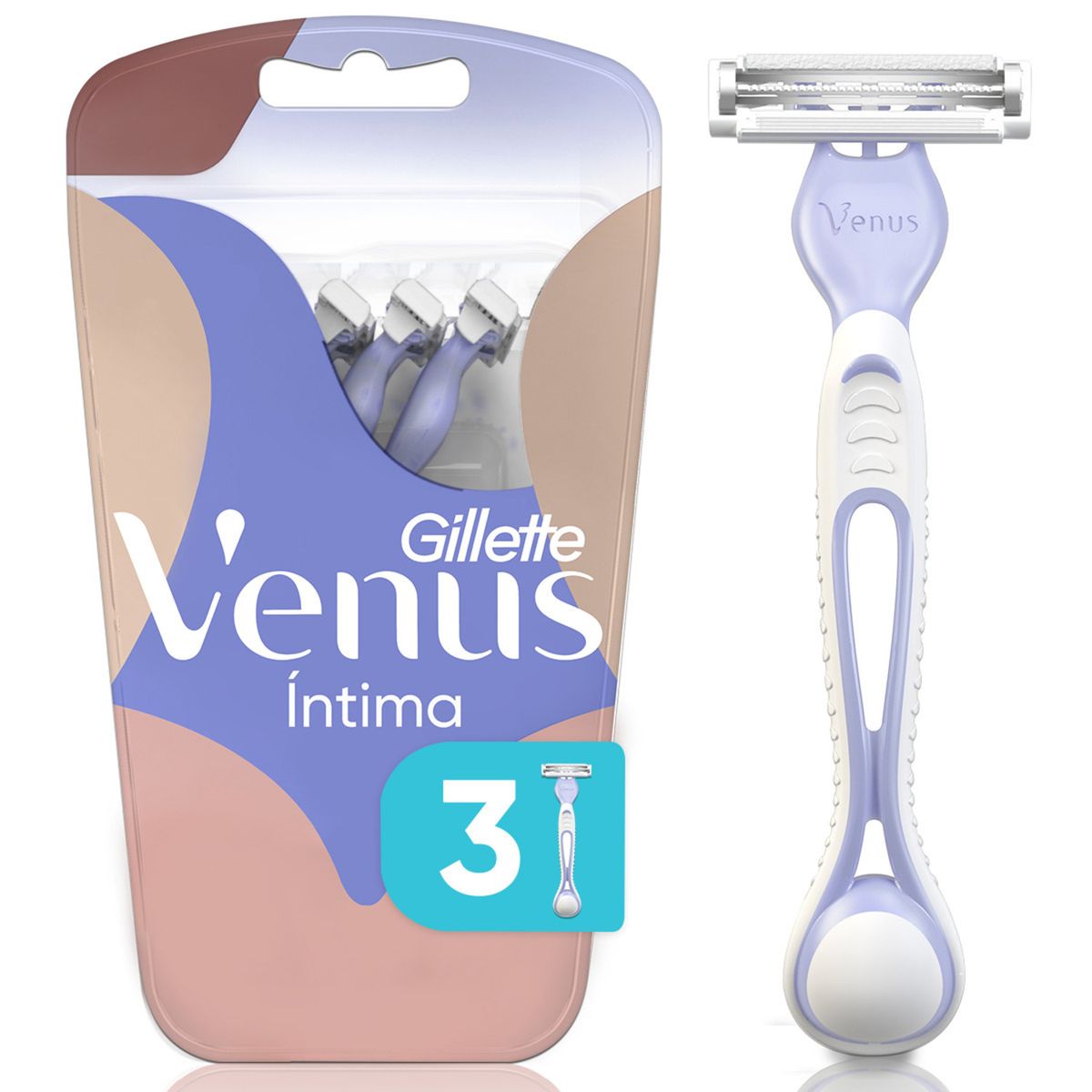 VENUS - Máquina de Afeitar Gillete Venus Intima Empaque 3 Und