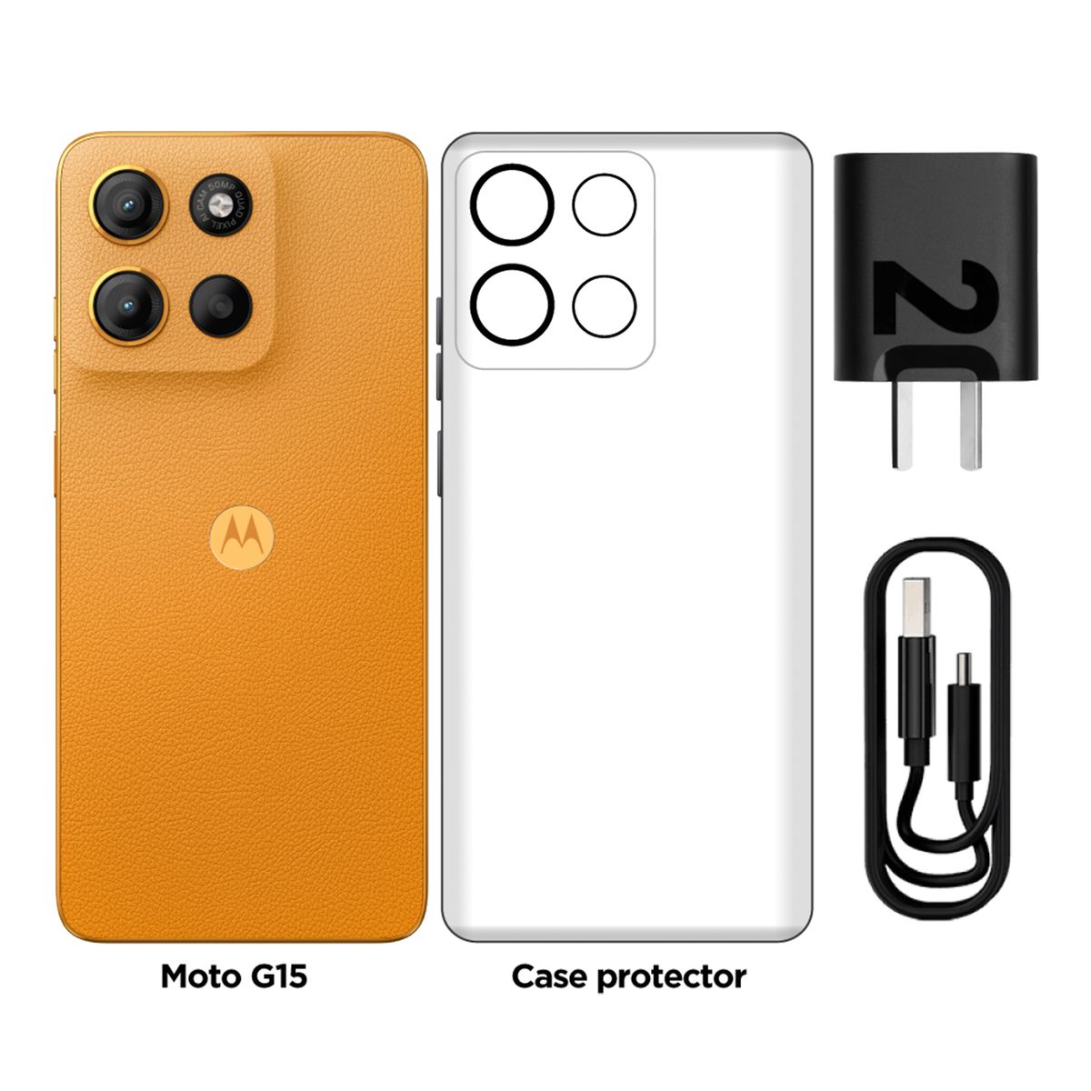 Motorola - Smartphone Moto G15 4+256GB Naranja