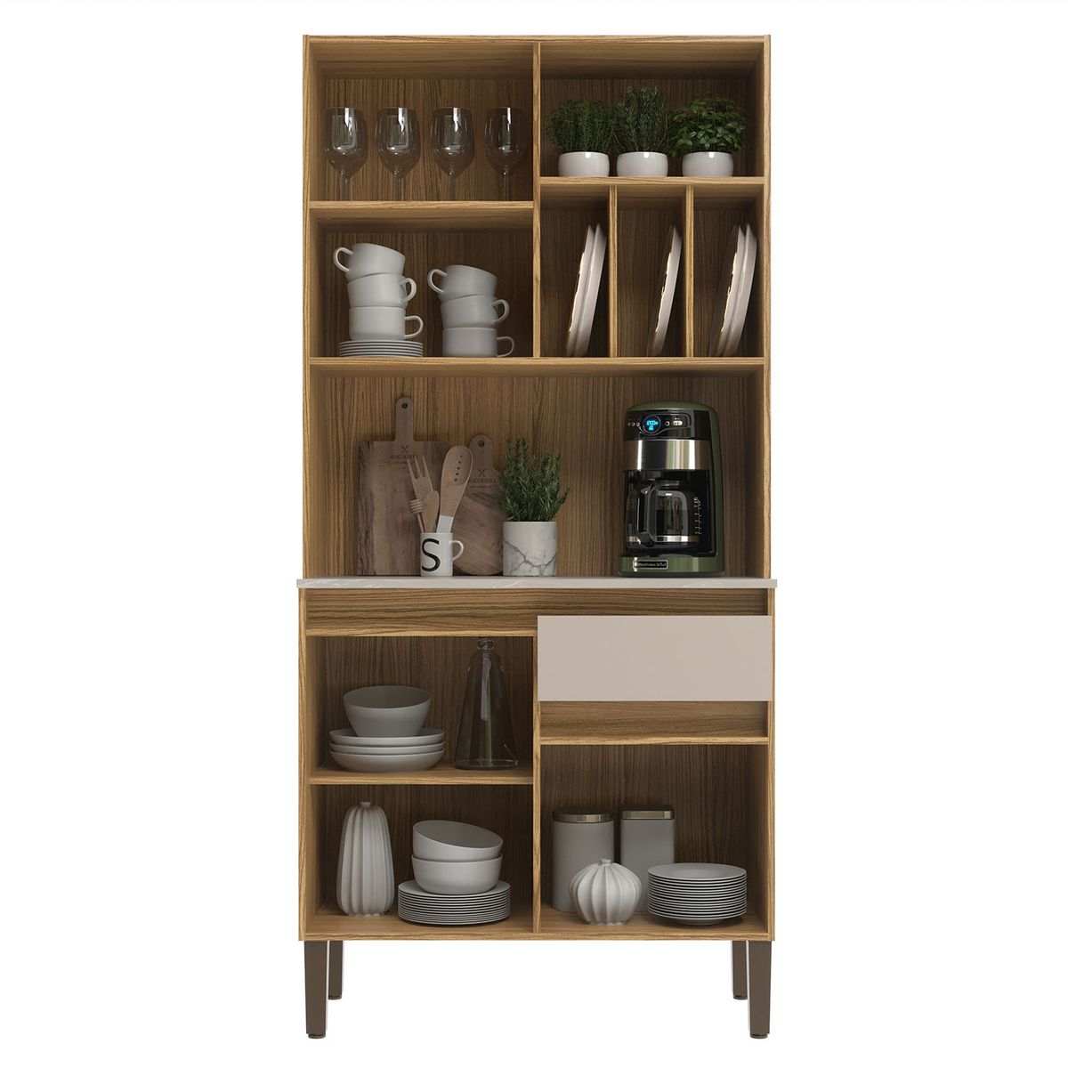 CASA JOVEN - Mueble De Cocina Sonoma 81X170X36Cm