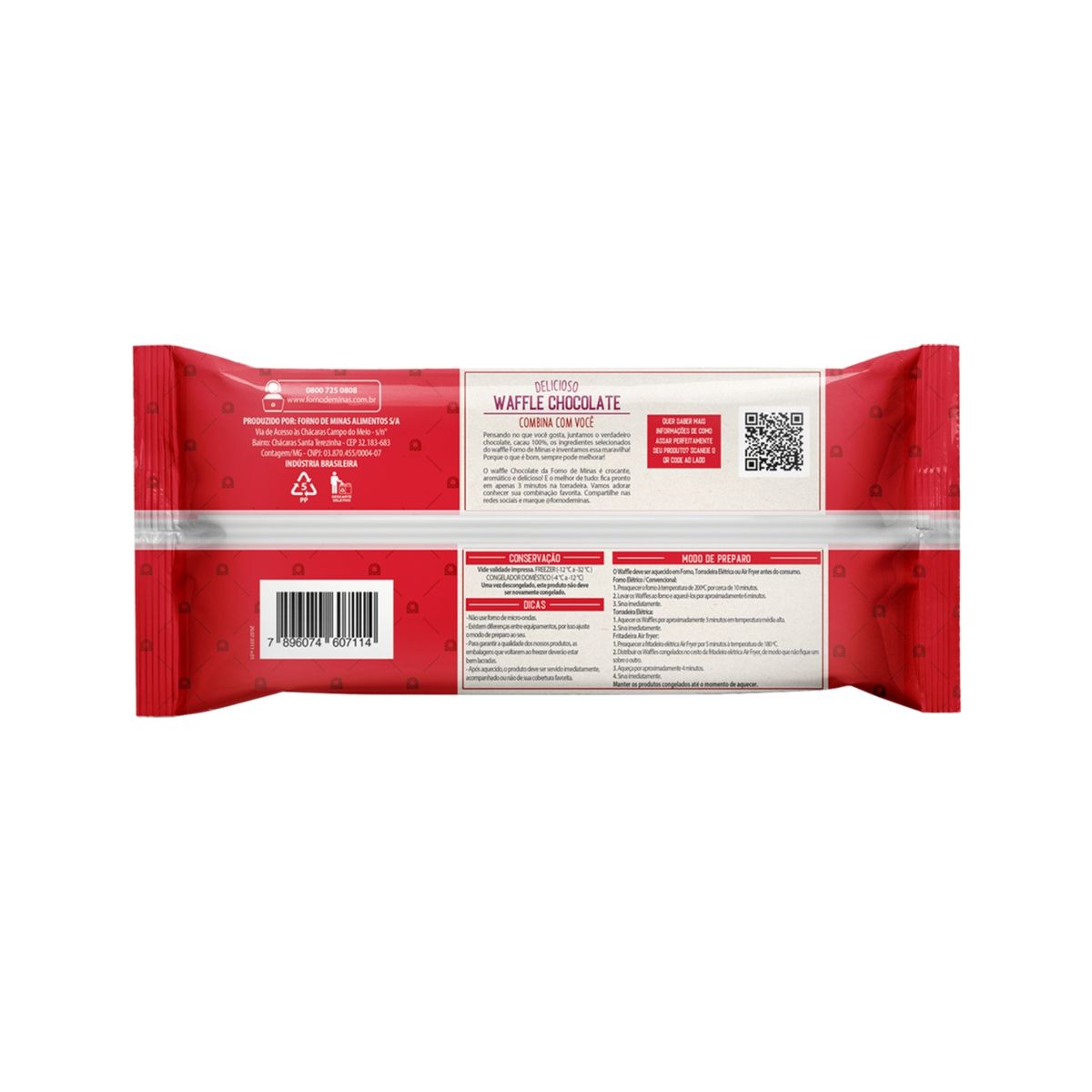 FORNO DE MINAS - Waffle Congelado de Chocolate Forno de Minas Empaque 8 Und