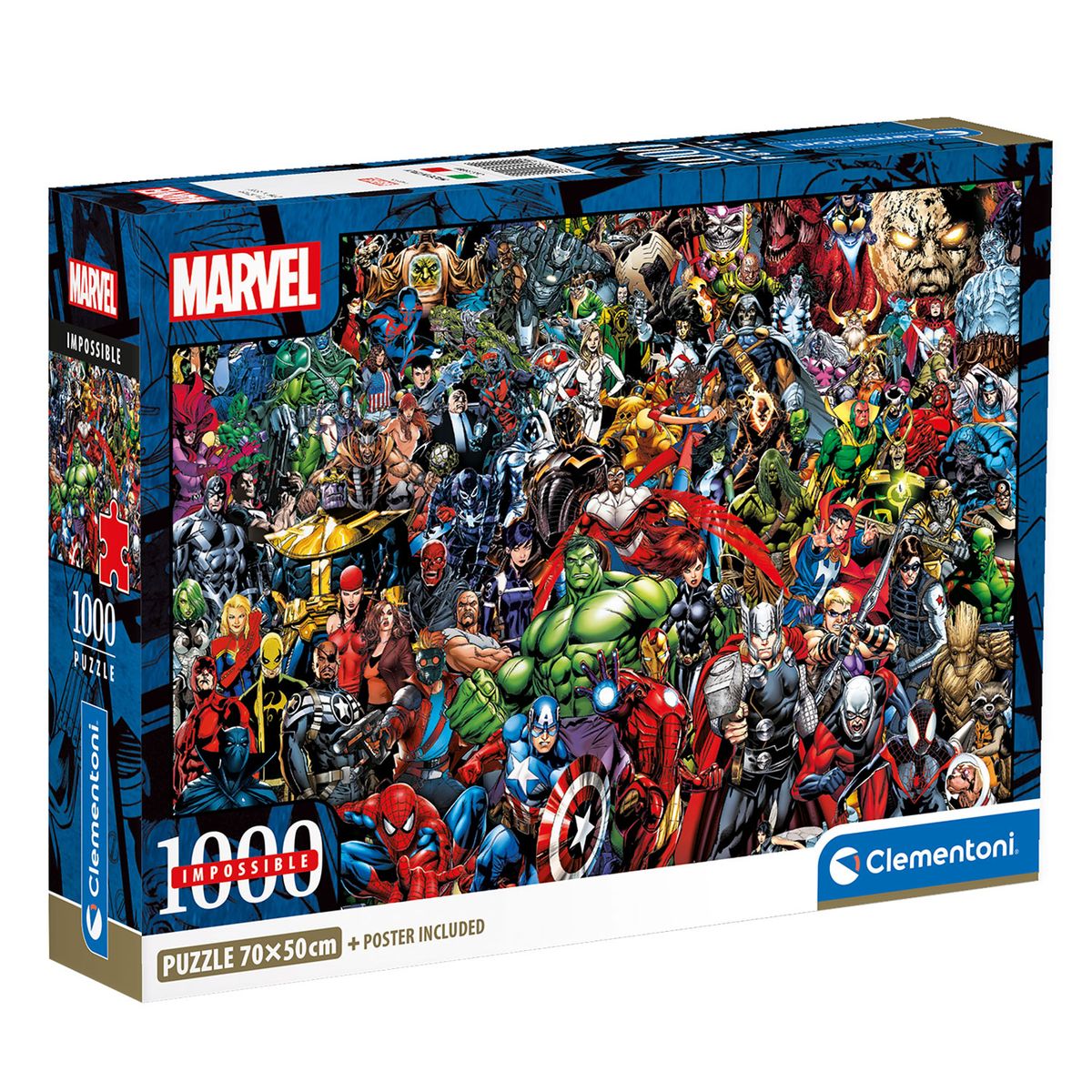 CLEMENTONI - Rompecabezas Marvel Imposible 1000 Pzas