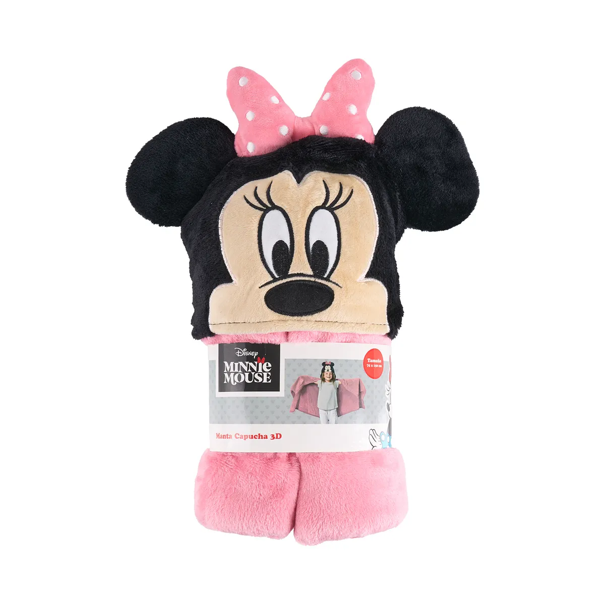 CASA JOVEN - Manta Flannel con Capucha 75x150 cm Minnie