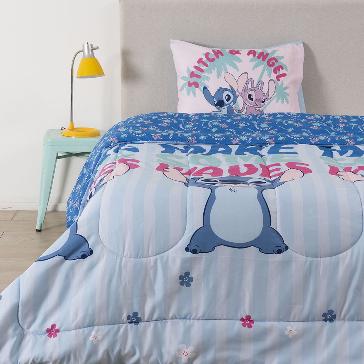 DISNEY - RL - Edredón Infantil Stitch 1.5Pl