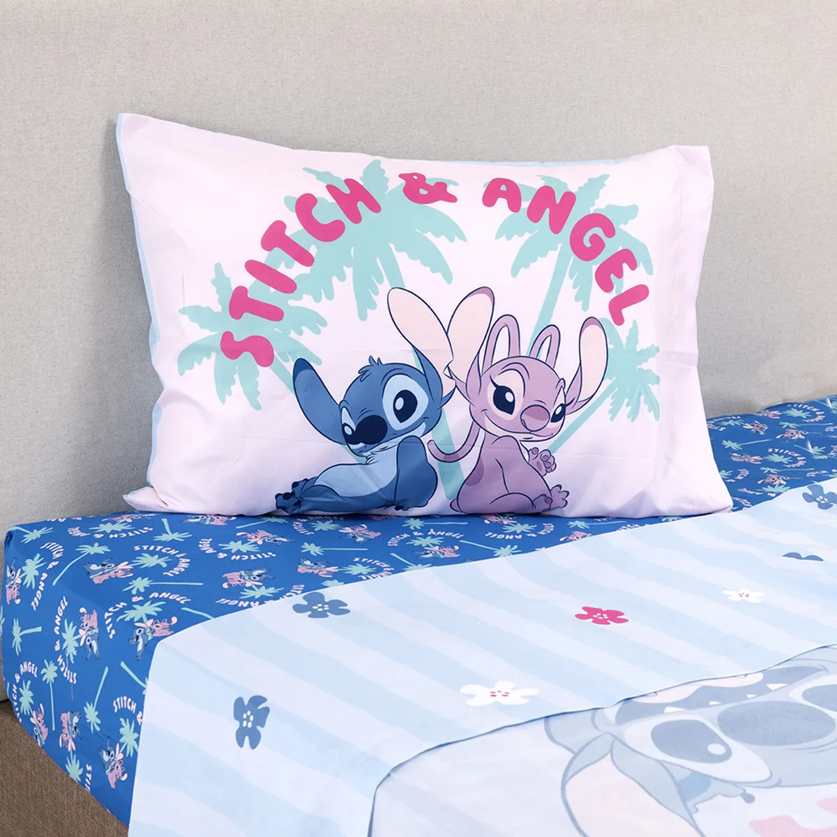 CASA JOVEN - Juego de Sábanas Infantil Stitch 1.5 plz.