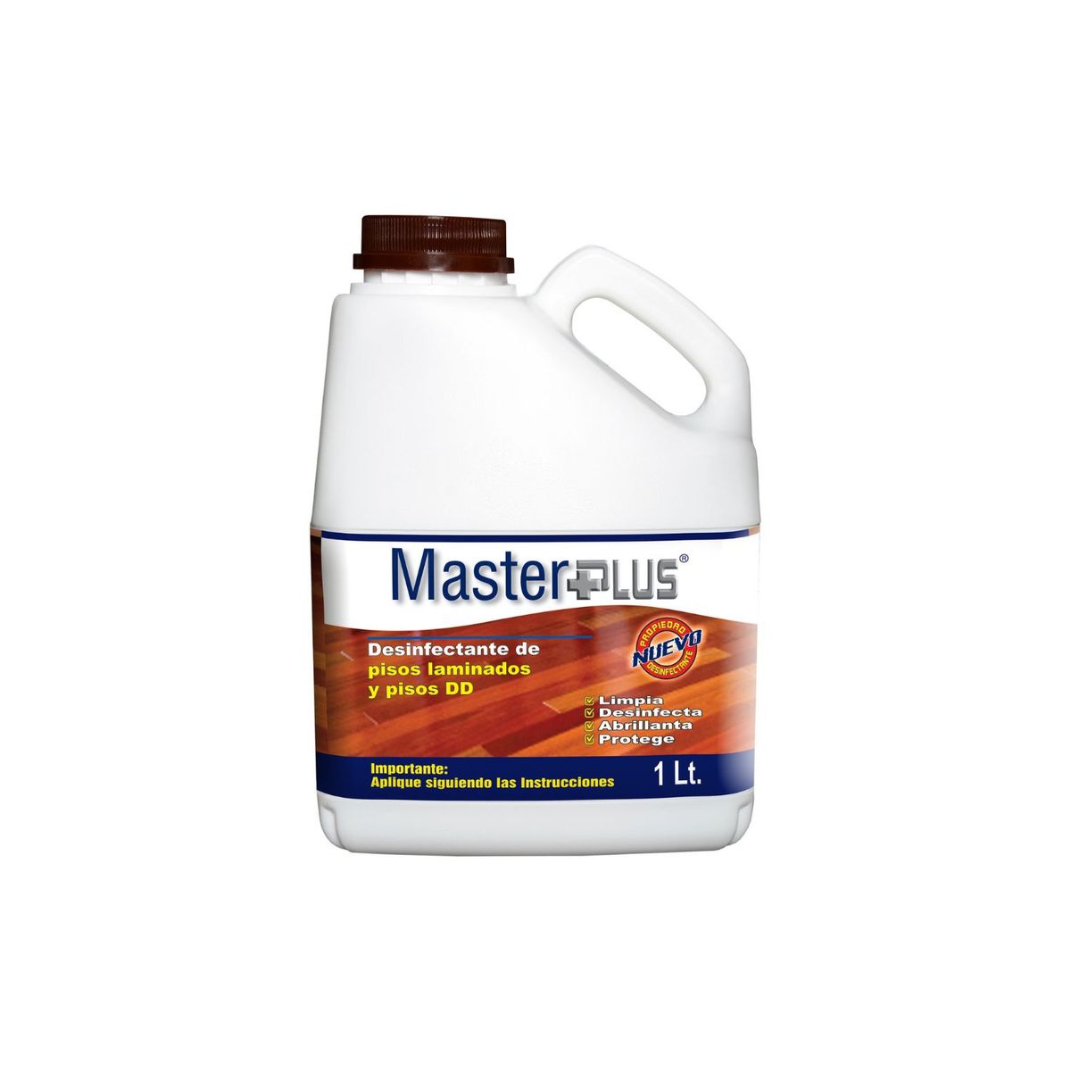 MASTERPLUS - Limpiador Desinfectante Master Plus Pisos Laminados y DD Botella 1 L