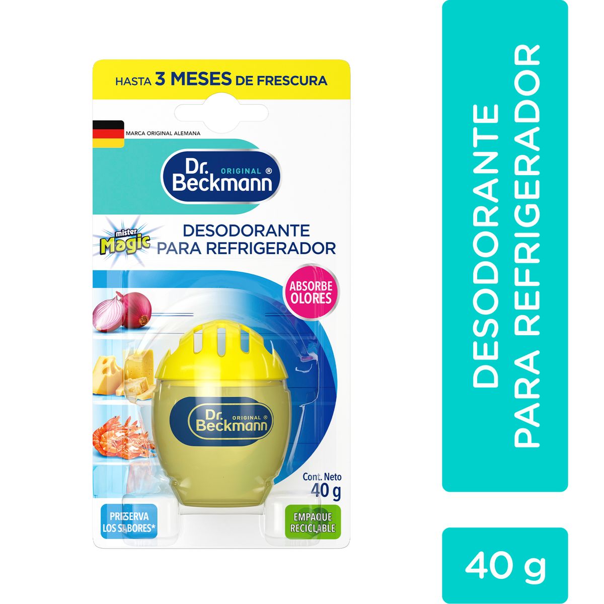DR BECKMANN - Desodorante para Refrigerador Dr Beckmann Limón Envase 40 g