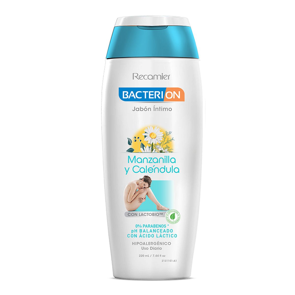 BACTERION - Jabón Intimo Bacterion Manzanilla Caléndula Envase 220 mL