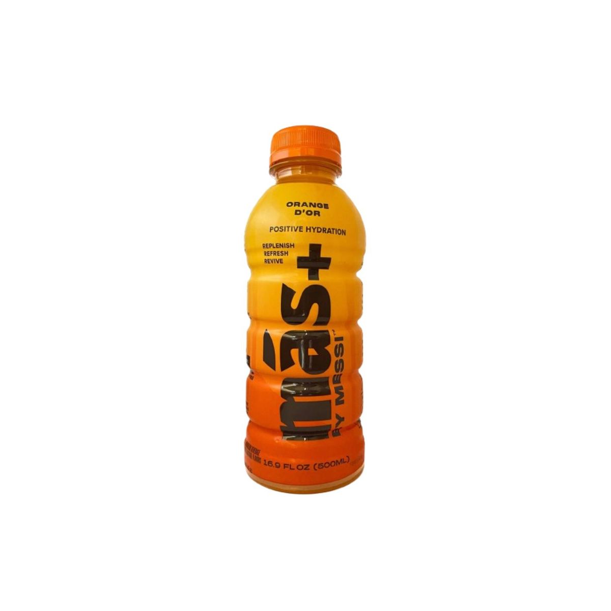  - Bebida Rehidratante Mas+ By Messi Orange Dor Botella 500 mL