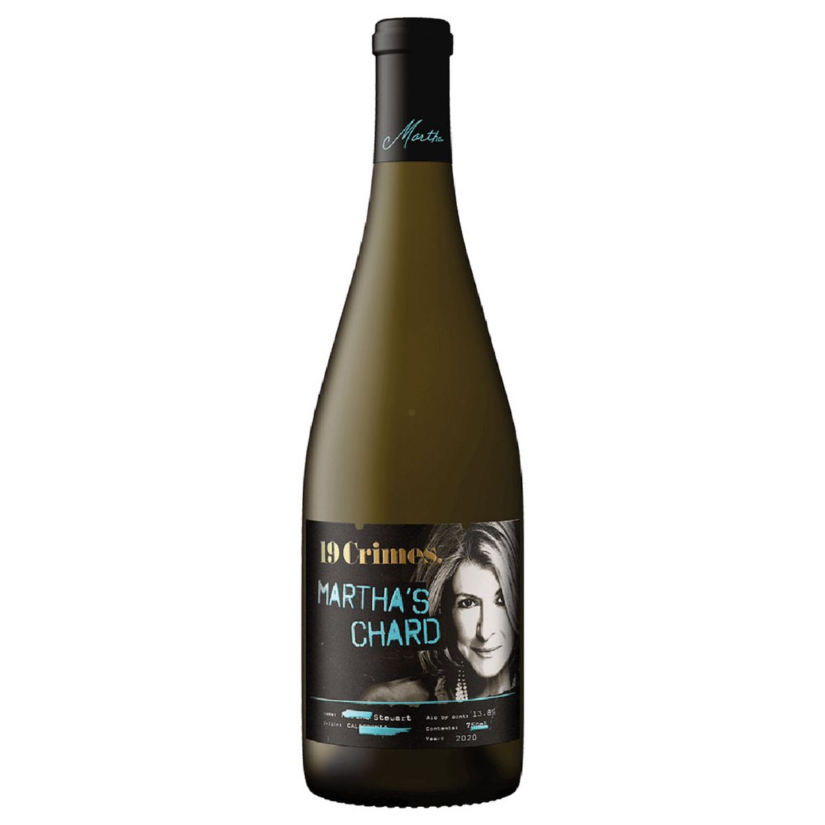 19 CRIMES - Vino Blanco 19 Crimes Marthas Chardonnay Botella 750 mL