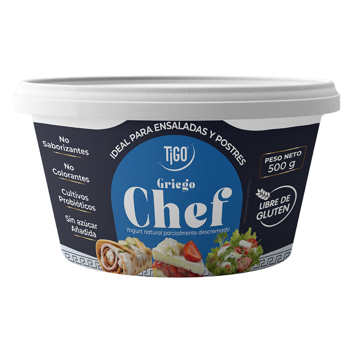 TIGO - Yogurt Griego Tigo Chef Pote 500 g