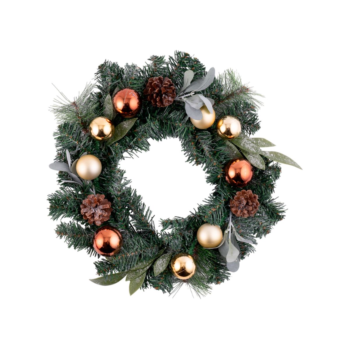 CASA JOVEN - CORONA 45 CM CON FROST Y COLORES PASTEL