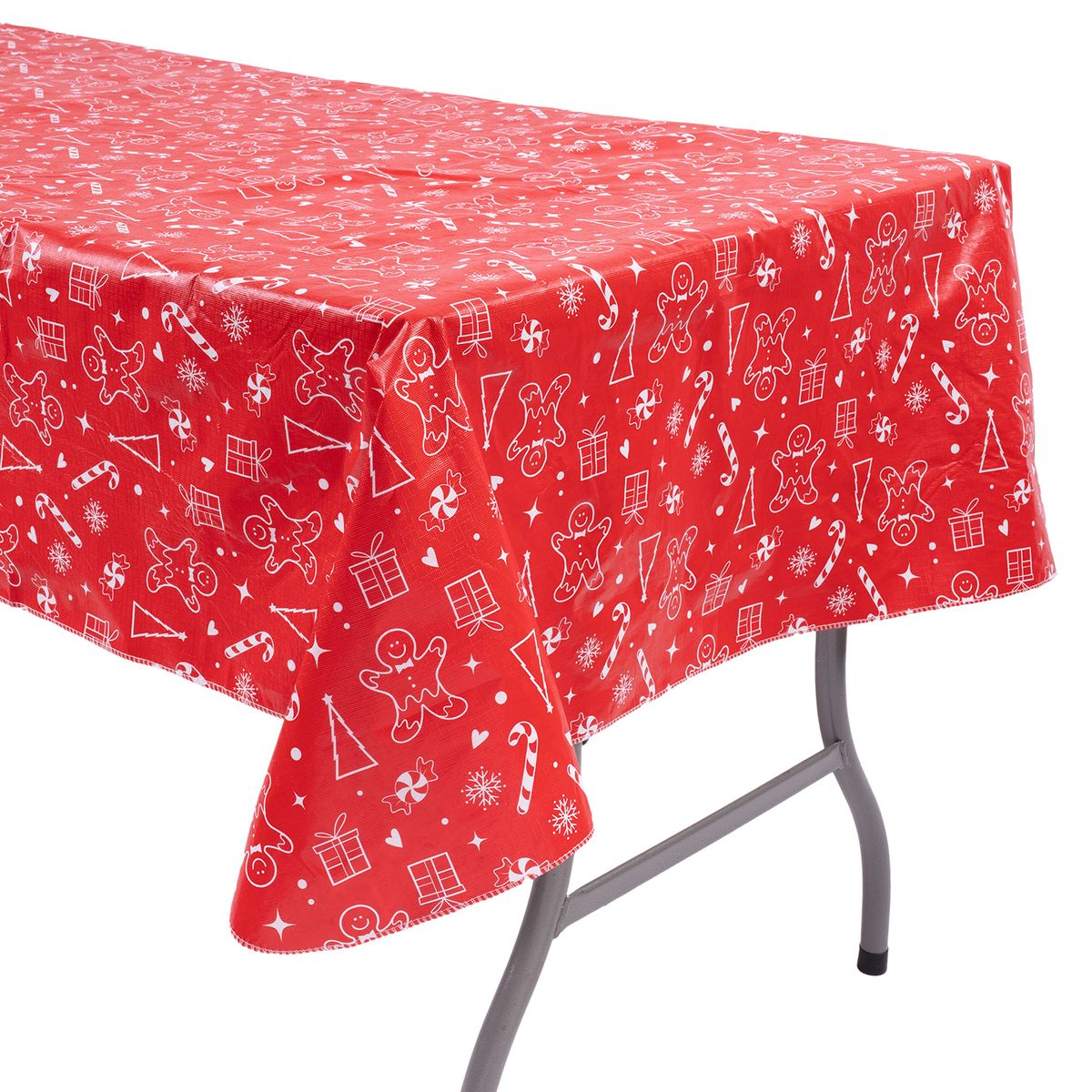 CASA JOVEN - MANTEL DE COCINA ROJO NAVIDAD