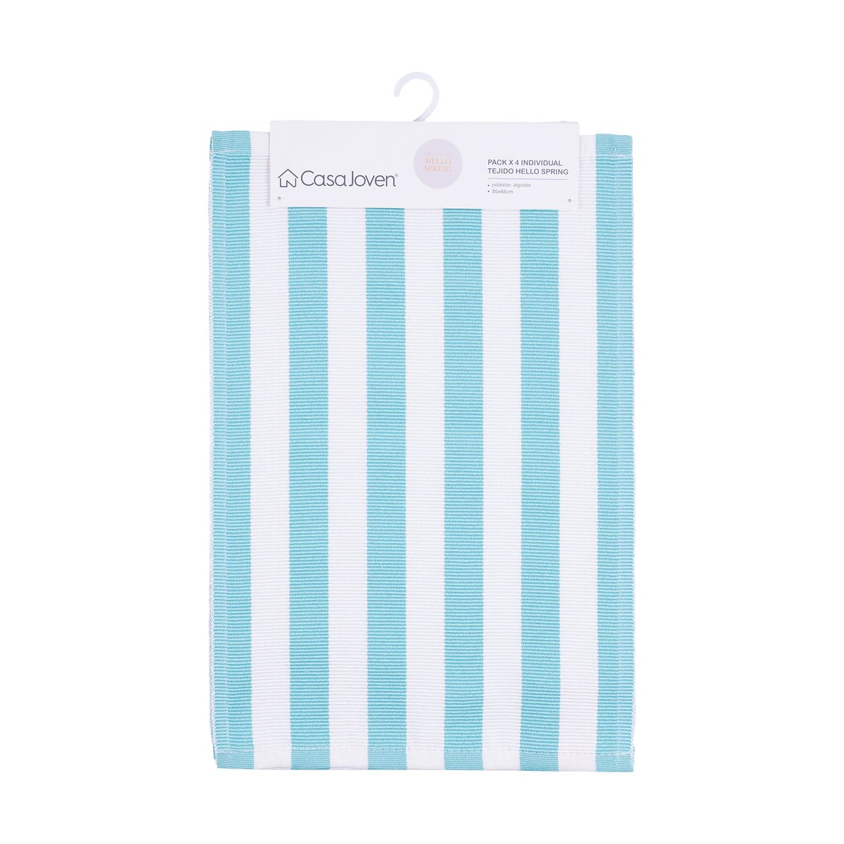 CASA JOVEN - Pack X 4 Individual Tejido Hello Spring