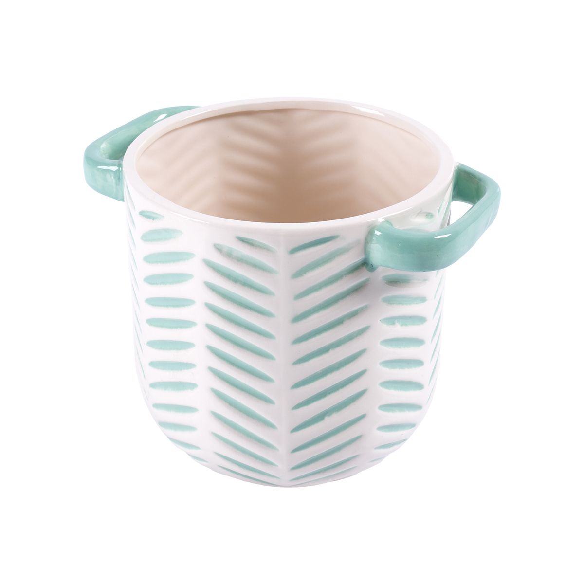 CASA JOVEN - MACETA CERAMICA ESPIGAS 13CM