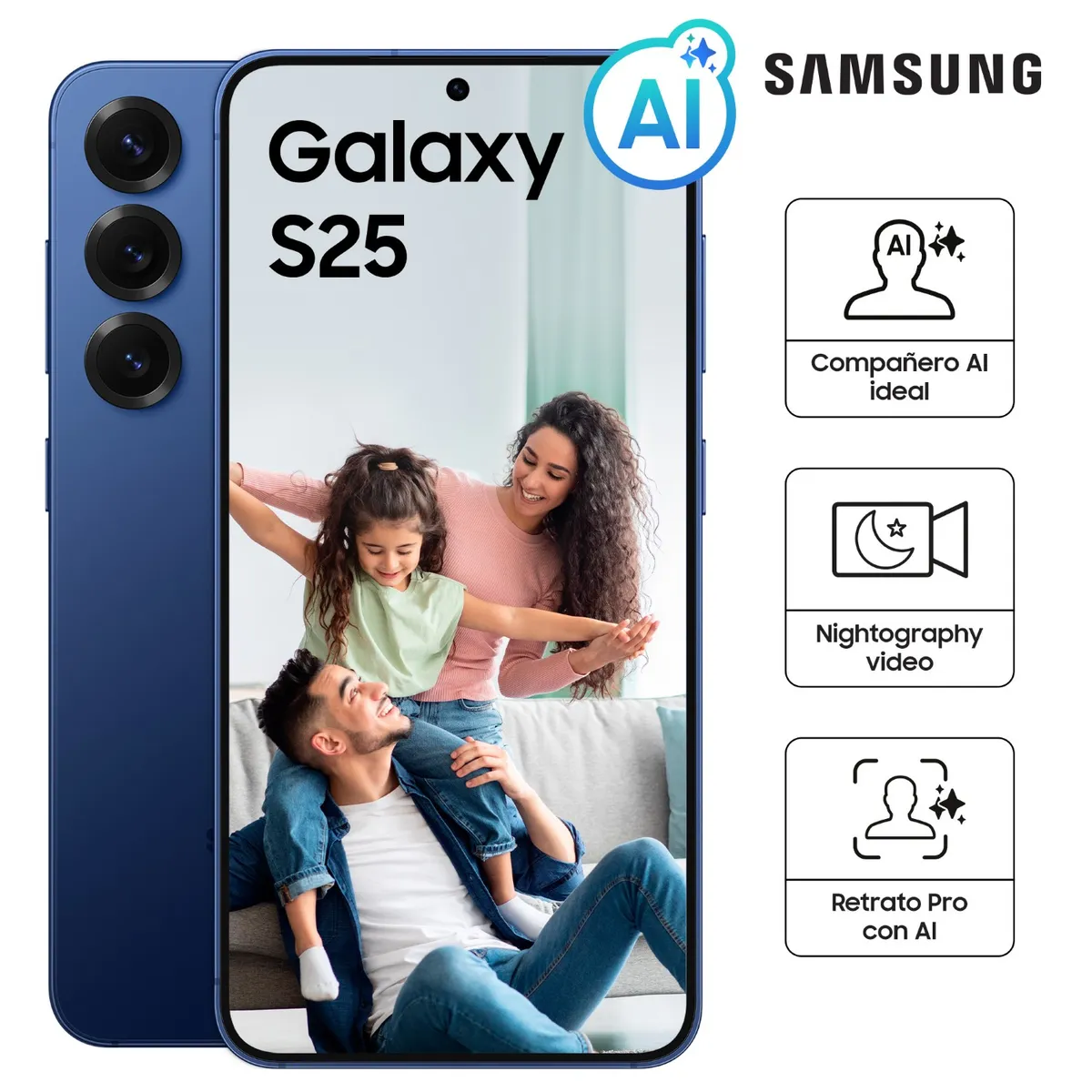 SAMSUNG - Smartphone Samsung Galaxy S25 128Gb Navy