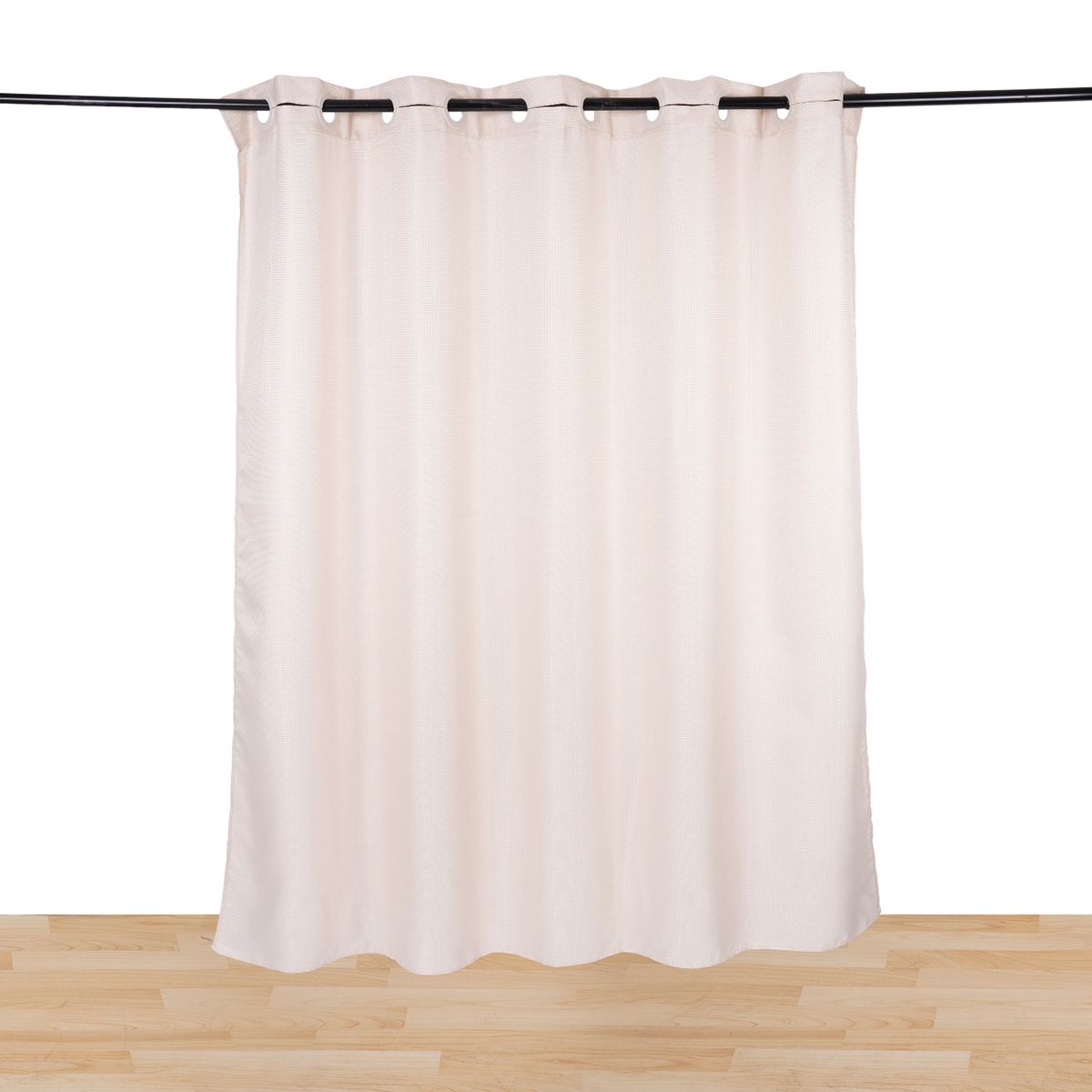 CASA JOVEN - Cortina Baño Tela Waffle Charcoal